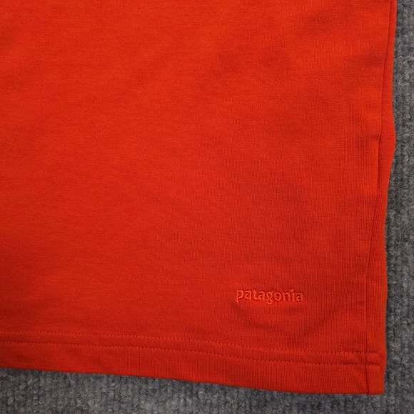 Patagonia Stretch Polo Shirt Mens Large Orange Johnny Collar Lightweight Casual - Picture 2 of 7